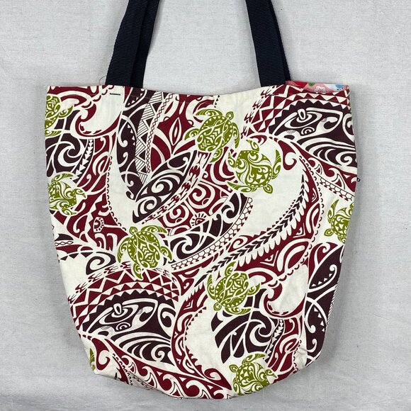 Tote Bag Sushi Sea Turtle Reversible Designs Local Design Made in Hawaii - Picture 10 of 12